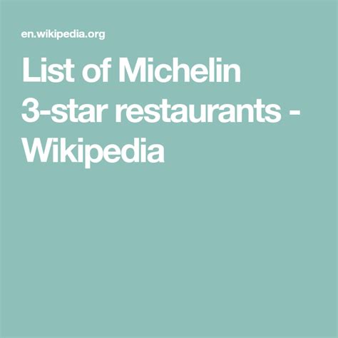 michelin wiki|michelin restaurants wiki.